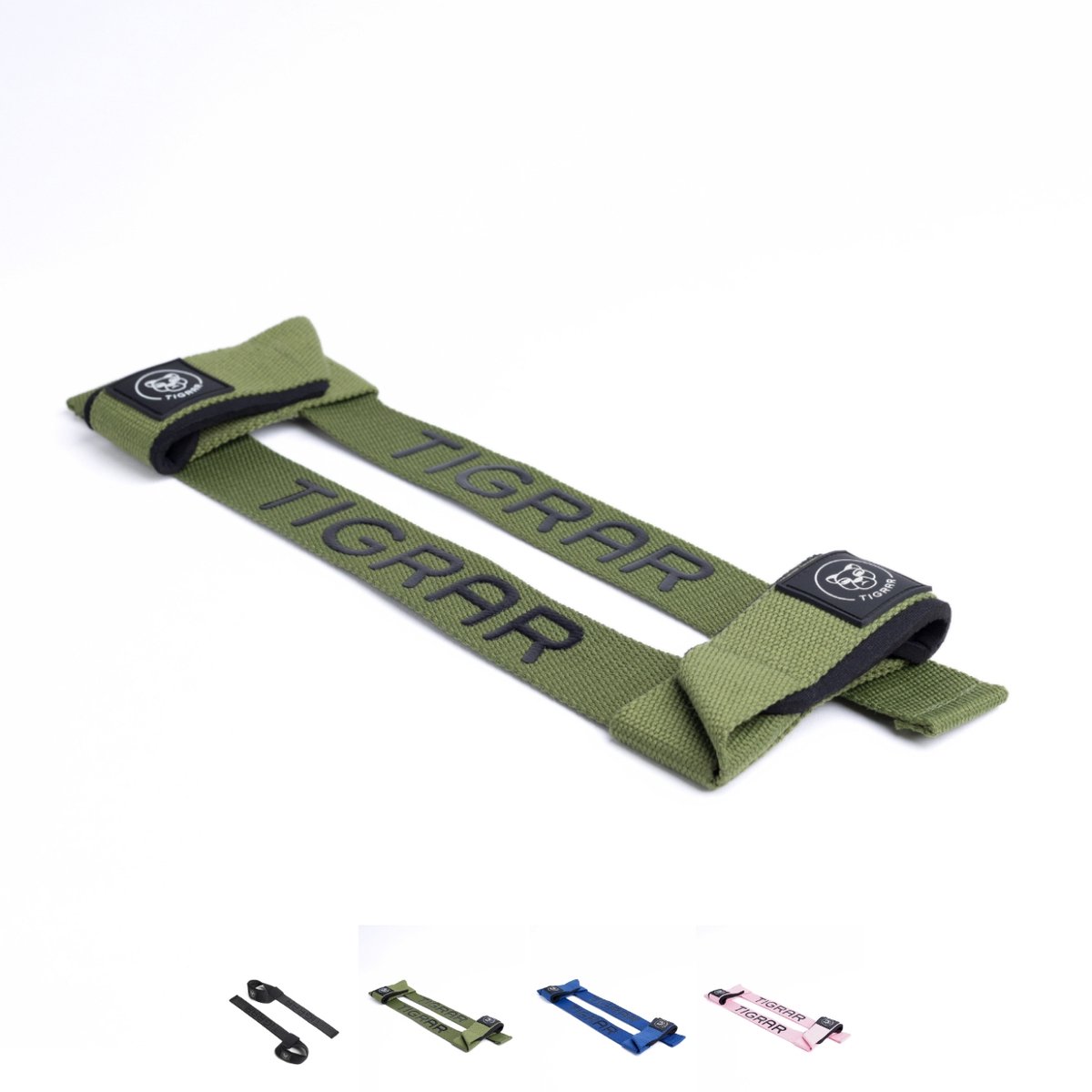 Tigrar Lifting Straps - Weight Lifting - Deadlift - Fitness - Groen - Nylon