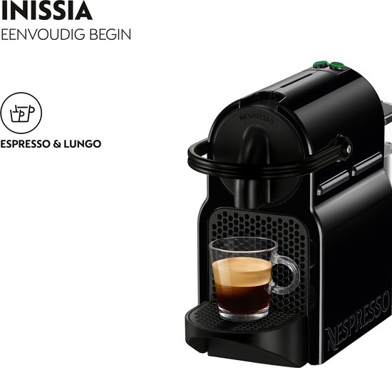 Nespresso De'Longhi Inissia EN80B - Machine à capsules de café - Zwart