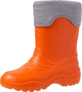 Ladeheid LA-LMG-861-Termix Dames Regenlaarzen - Rubber - Gevoerd - EVA - Waterdicht – Orange151c/Grijs – 32/33