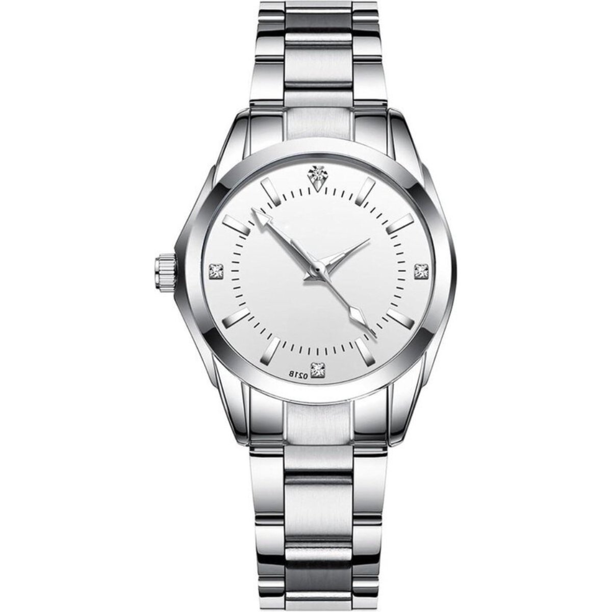 Analoog Quartz Horloge Dames - Waterdicht 3ATM - Metalen Band - Casual en Zakelijk