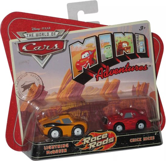 Disney Cars Mini Adventures Race Rods Lightning McQueen & Chick Hicks | bol