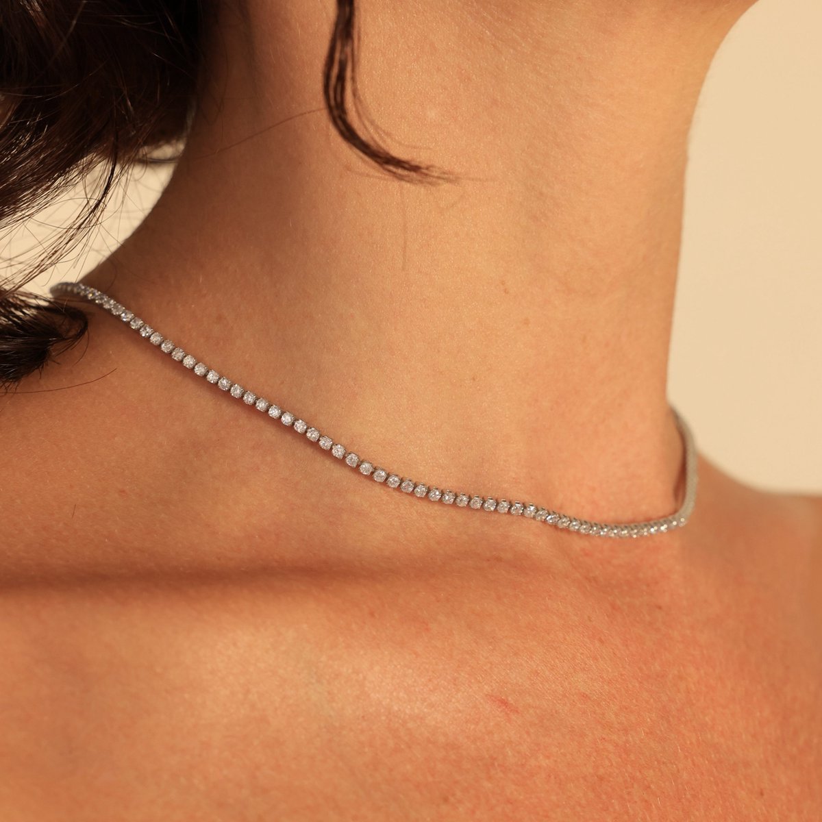 Silver Square Waterway Necklace