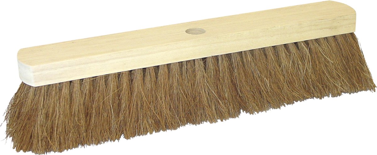 Goedkoopste Bezem Cocosveger hout plat ongelakt 40 cm