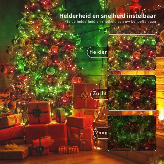 Betaalbare extra warme witte LED kerstverlichting netten 20m | 1600