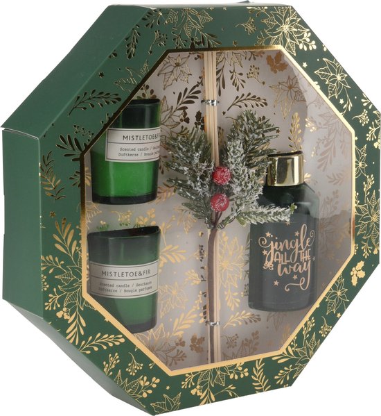 kaarsenset - giftset - giftset vrouw - kaars - geurstokjes