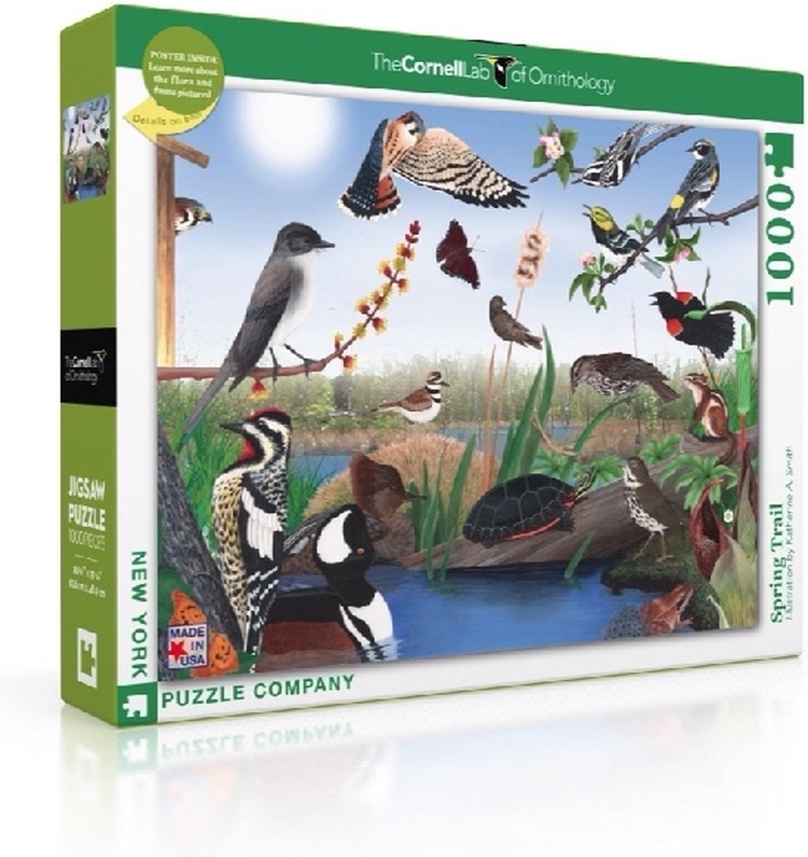 New York Puzzle Company - Cornell Lab Spring Trail - 1000 stukjes puzzel