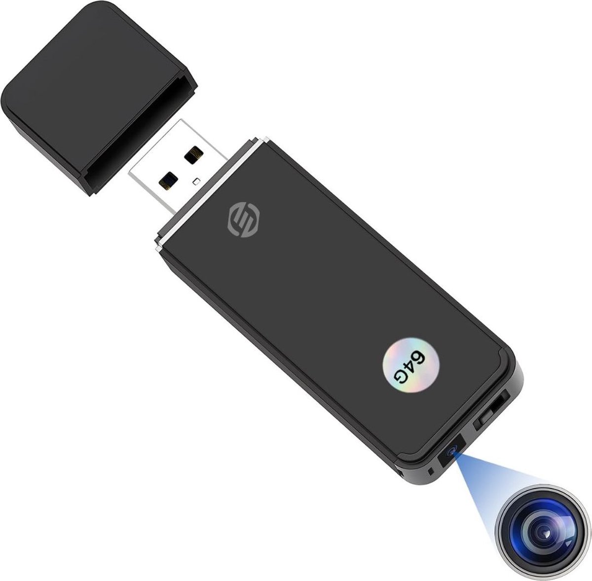 Equivera Verborgen Camera - Spionage Camera - Geheime Camera - Spy Camera - Spycamera - Spion Camera - Verborgen Mini Camera - Spy Camera Mini - Afluisteren - Afluisterapparatuur