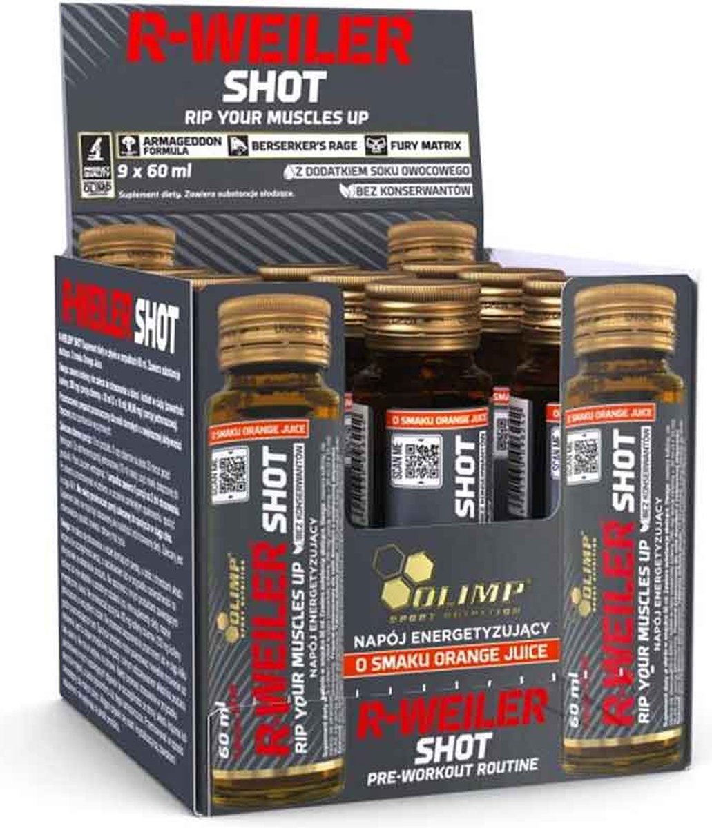 Goedkoopste Redweiler Shots 9x 60ml Orange Juice