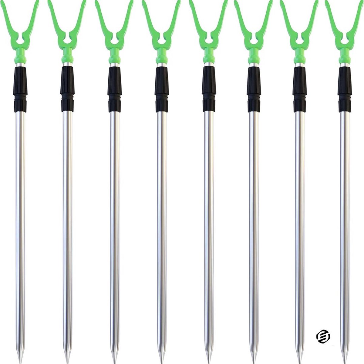 Equivera Bosbaansteun - Bosbaansteun Set - Hengelsteun - Hengel Steun - Hengelsteunen - Rod Holder