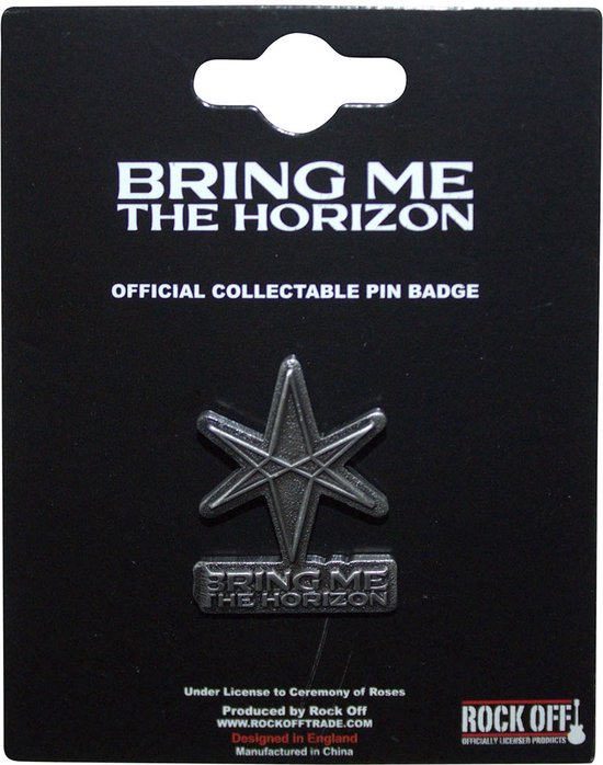 Bring Me The Horizon - Pin 'Star à 6 branches - Couleur argent