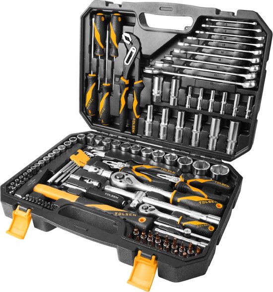 Knipex 00 21 37 M Gereedschapskoffer gevuld Robust45 Move Mechanica 90-delig