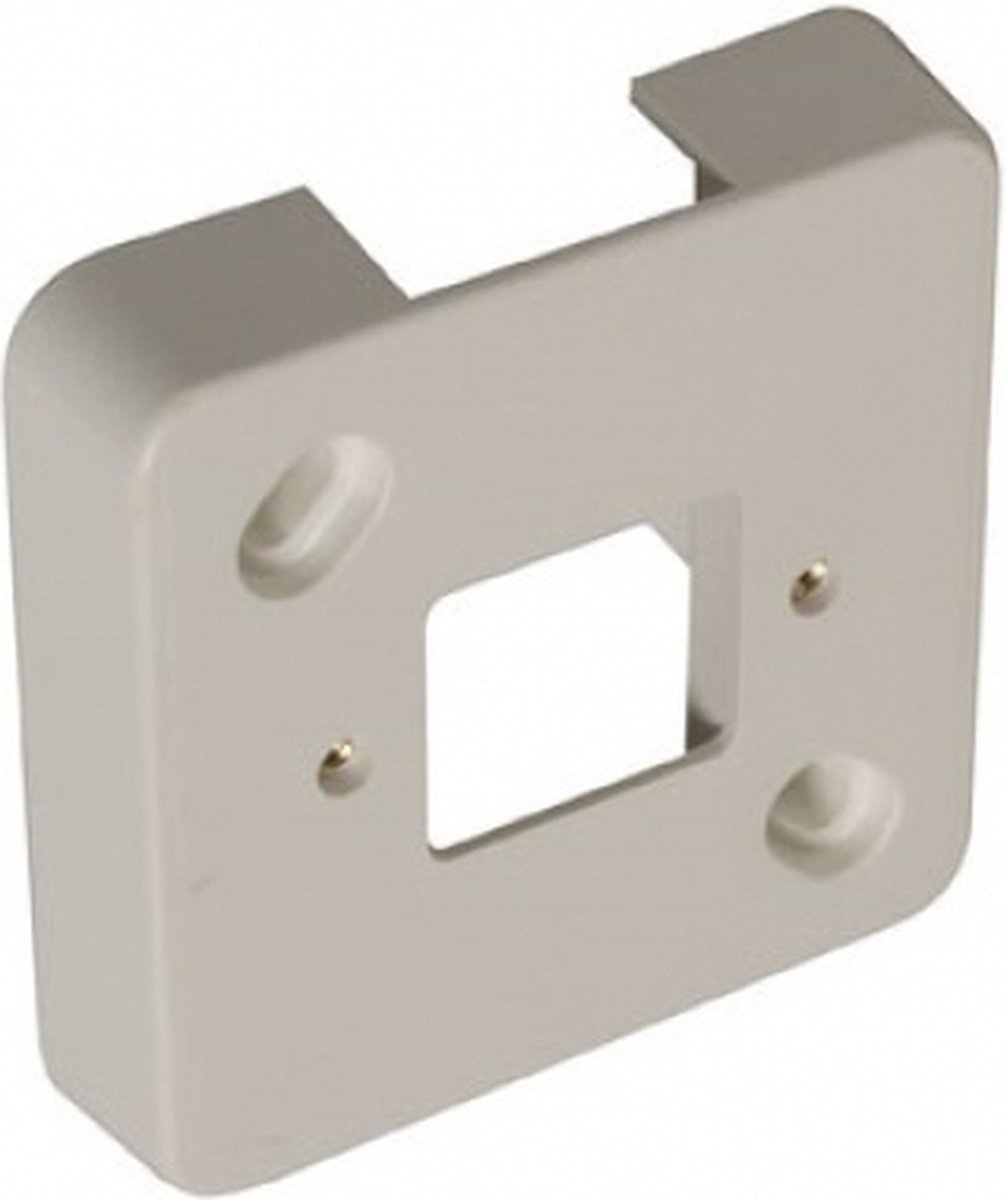 MONTAGEPLAAT MET GAT ENKEL P25 WIT