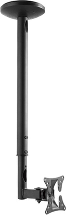 Wolff Mount Plafondbeugel voor monitor schermen tot 27 inch | In hoogte verstelbaar | Security monitor schermen | Beveiliging schermen | 100x100 monitor aansluiting |Slaapkamer monitor TV plafond beugel