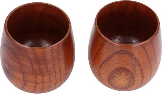 Foto: Nordic viking houten bierpullen mok voor bier drinken theekop voor koffie en melk multifunctionele drinkbeker set van 2