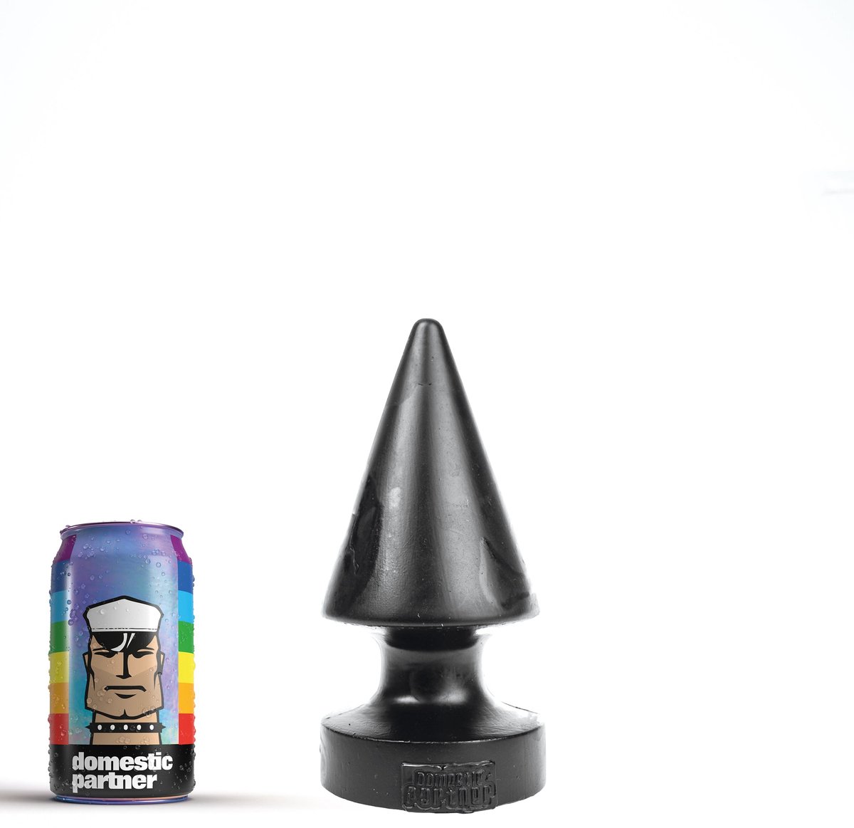 Domestic Partner - Giant Crack Attack - Buttplug - lengte: 22 x diameter: 10 cm - Zwart