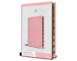 Biblia RVR 1960 letra grande tamaño manual, Piel rosada con índice / Spanish Bible RVR 1960 Handy Size Large Print Leathersoft pink with index