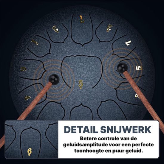 Regentrommel Voor De Tuin, Tongtrommel Waterdicht Handpan Instrument 837367