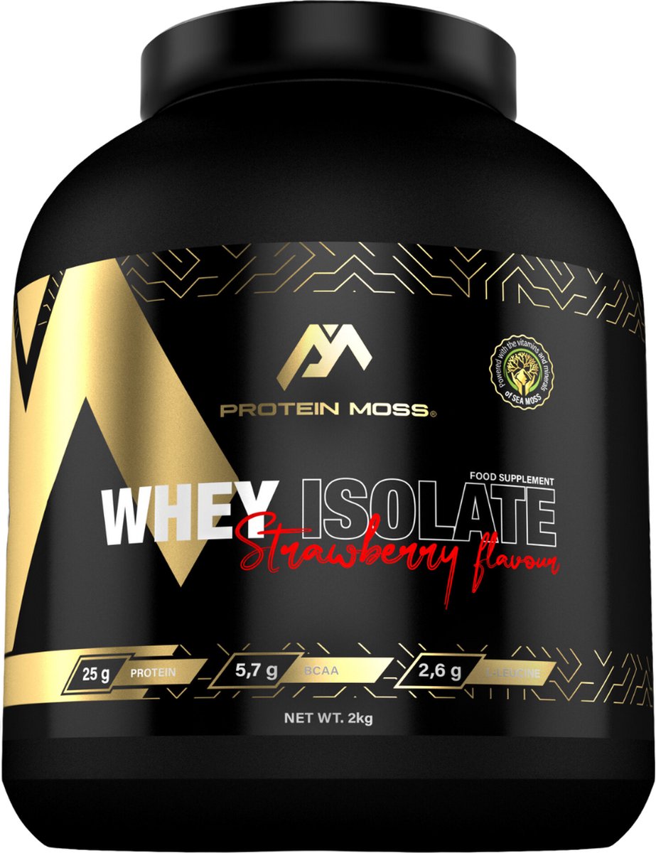 Goedkoopste Protein Moss® - WHEY ISOLATE Strawberry Shake