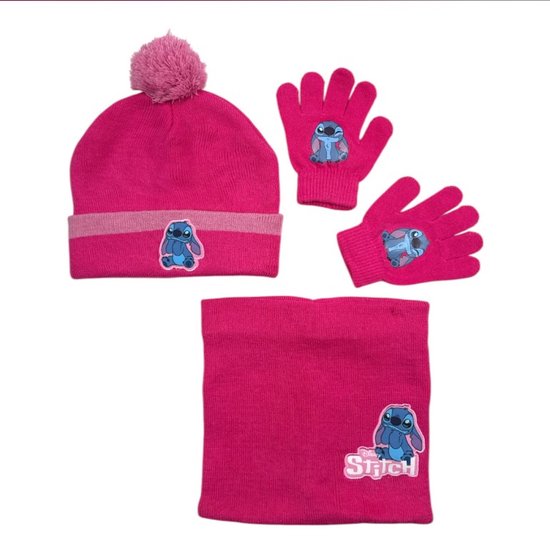 Ensemble Hiver Stitch Pour Enfant – Bonnet, Tour De Cou Et Gants – Taille Unique, Acrylique Doux - 3