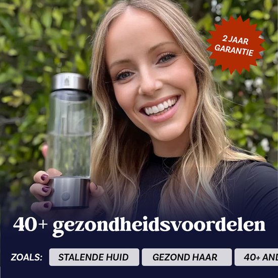 Waterstof Generator – Hydrogen water bottle - H2 Water – Water Generator – 450 ml – Hydrogen water – Gezond Water - Waterfles – Waterfilterfles - Superfood – Anti age