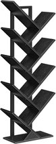 Bayt Boekenkast - Boekenrek - Boekenplank - Industrieel Hout - Zwart - 116x20x34 cm