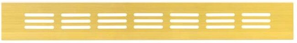Plintrooster aluminium - goud L=300mm x H=40mm -RA430G