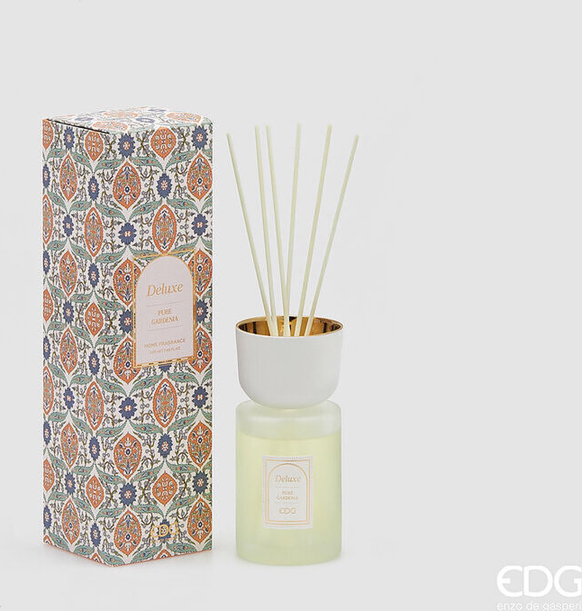 EDG Enzo De Gasperi Luxe fles parfumeur 220ml – geurstokjes Pure Gardenia
