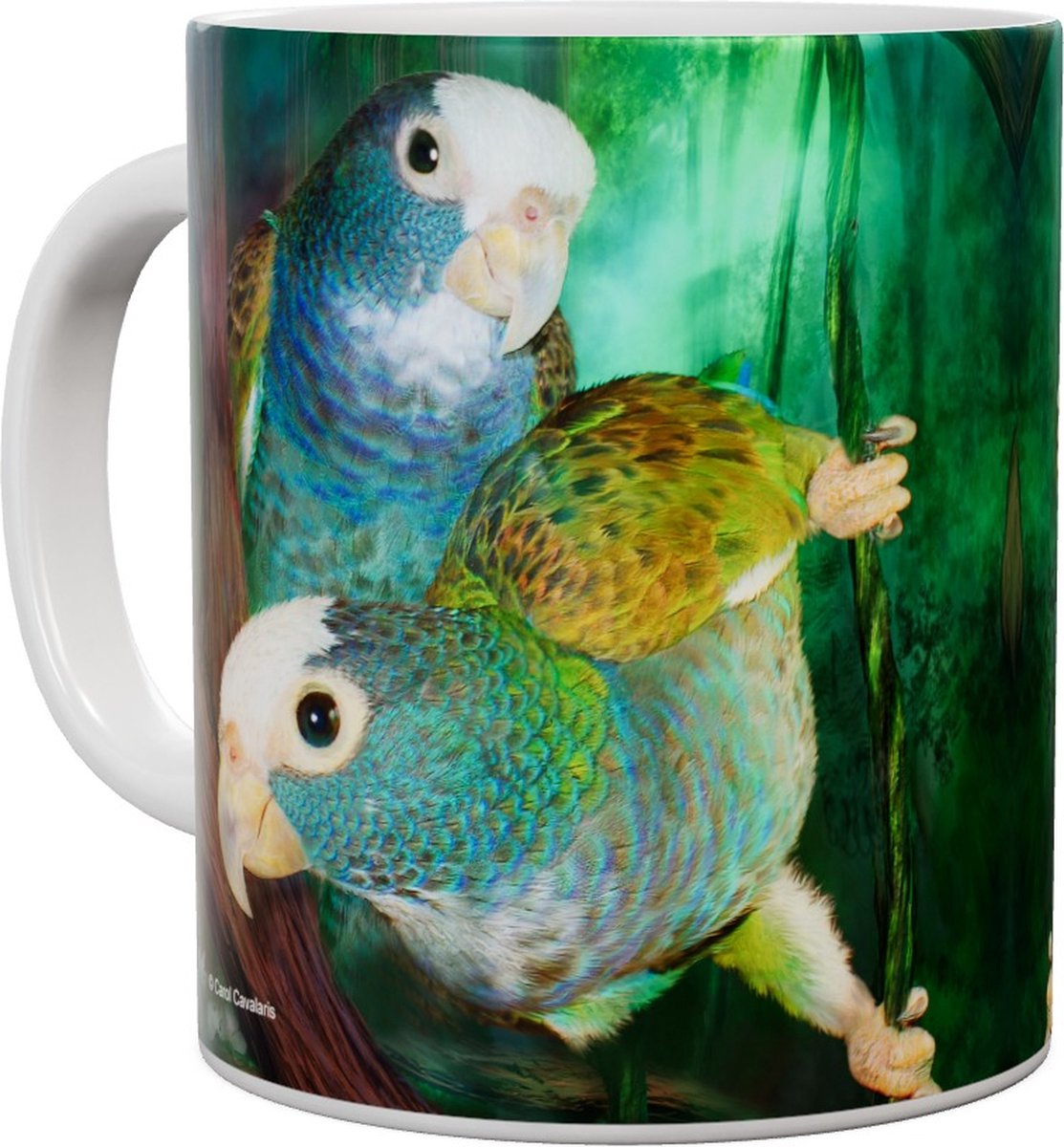 Papegaai Agapornis Pico In Paradise - Mok 440ml 440