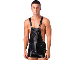 Erotische jarretel overall heren - Jumpsuit - Festival - BDSM - PU Leder