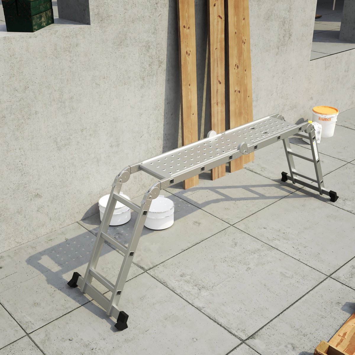 RMBO - Plateau vouwladder - Geschikt voor 4x3 RMBO Vouwladders – foto 4