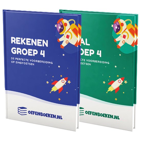 Groep 4 - Rekenen en Taal - Gegarandeerd betere schoolresultaten - Begrijpend Lezen - Spelling - Woordenschat - Grammatica - werkwoordspelling - Plussommen - Minsommen - Redactiesommen - Verhaaltjessommen - Klokkijken - Oefenboeken.nl