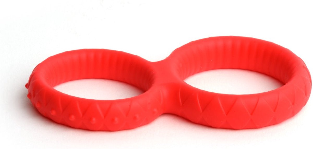 Goedkoopste Sport Fucker - Enigma Ring - Siliconen Cockring - Rood