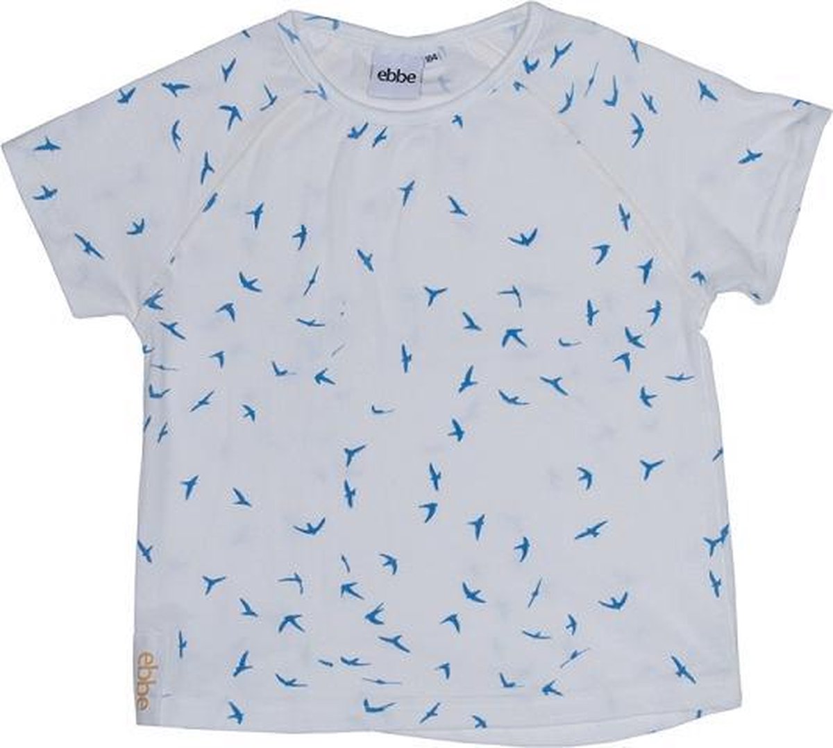 Ebbe - T-shirt - Uno swallow tee - wit - Maat 122