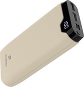 imoshion Powerbank 20000 mAh - Snellader 22.5W - LED indicator - USB A & USB C - Geschikt voor o.a. iPhone en Samsung - Universeel - Beige
