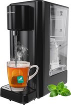 Bol.com Heetwaterdispenser 3L met Waterfilter - 45° 100° - 100/200/300 ml - Instant Waterkoker - Zwart - Vivid Green aanbieding