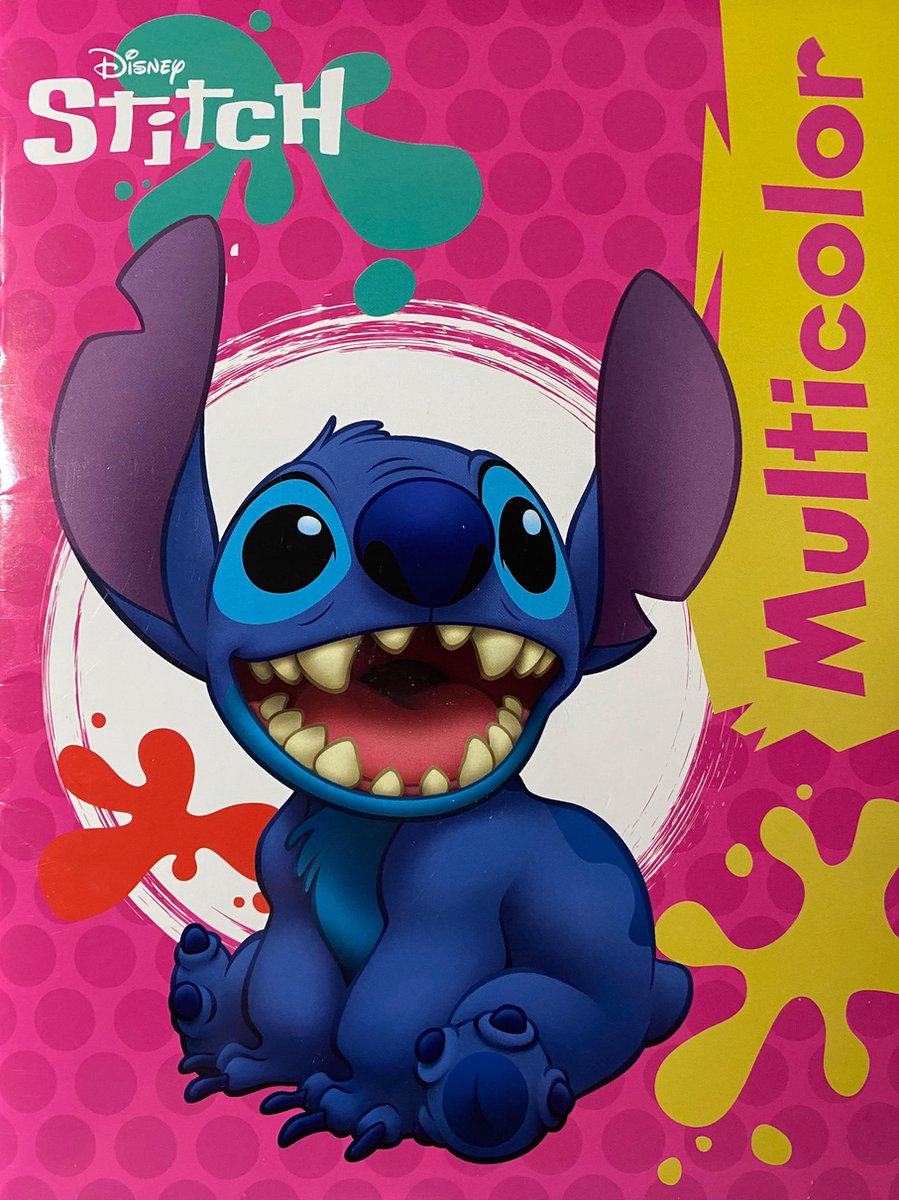 Intro Stitch kleurboek multicolor met 32 pagina's