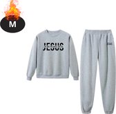 Survêtement Bovista - Survêtement pour la maison - Adultes - Survêtement - Confortable - Pantalon de jogging - Survêtement - Femme - Hiver - Gris clair - M