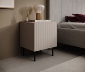 Meubella - Nachtkastje Alex - Beige - 45 cm - Set van 2