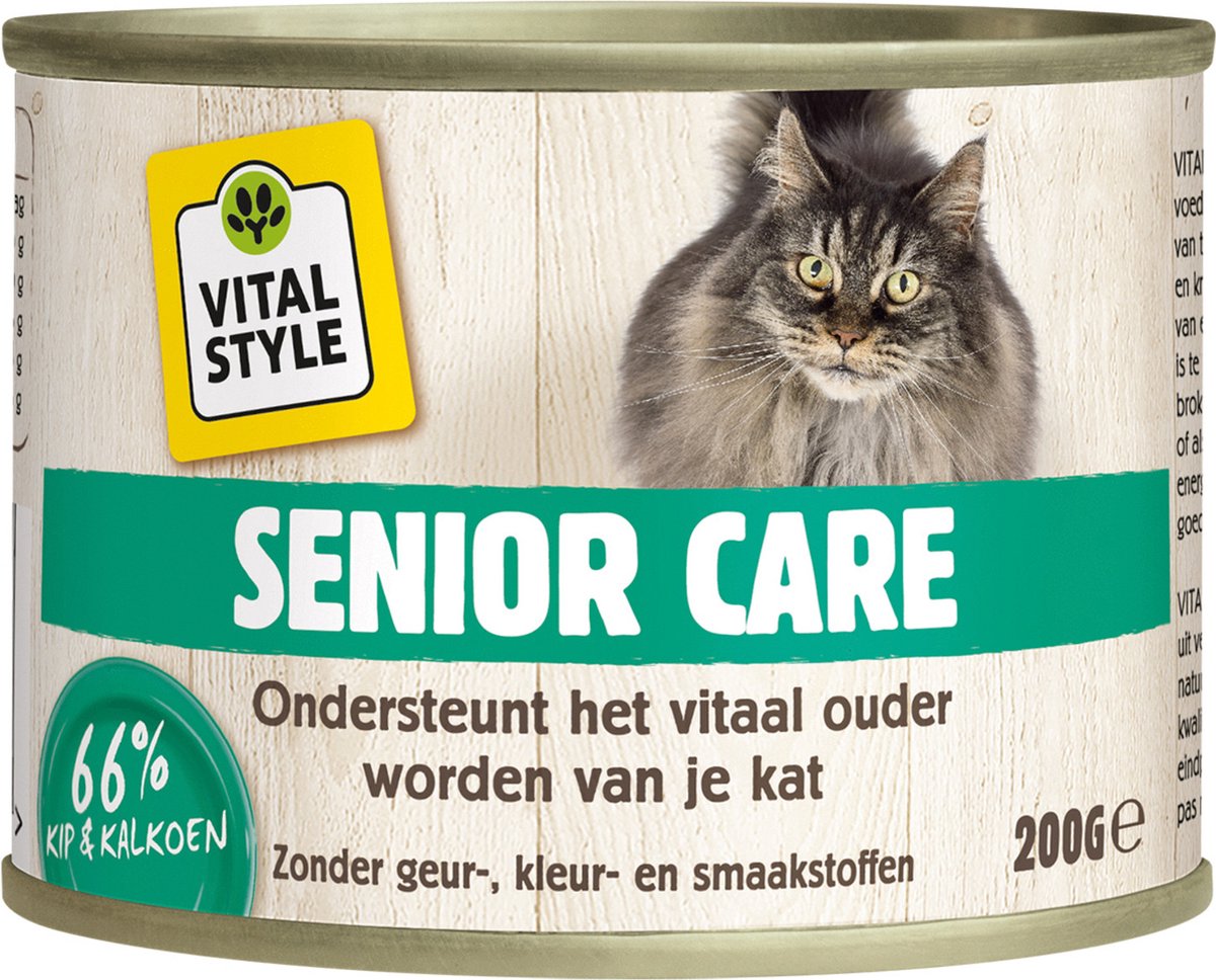 VITALstyle VITALstyle Kattenvoer Blik Senior 200 gr