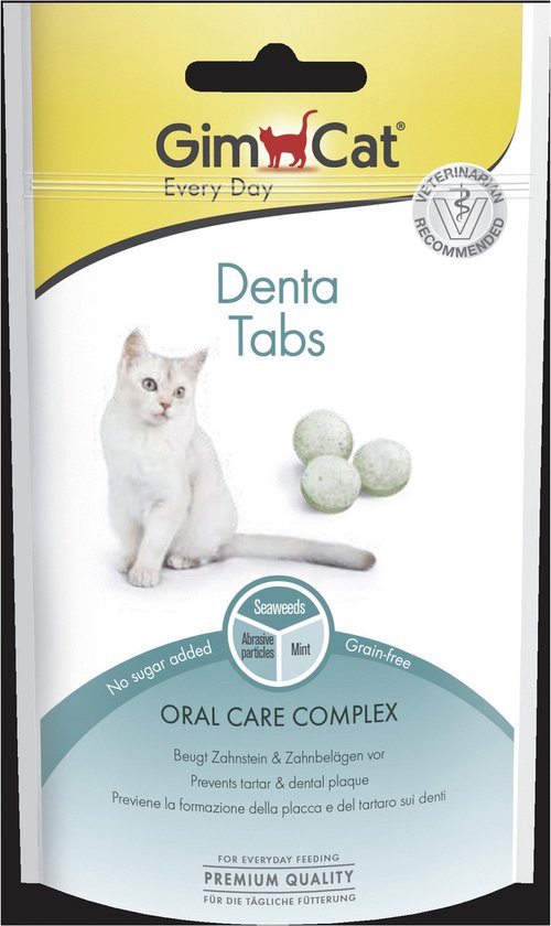 Gimcat Denta Tabs - Kattensnack - 40 g