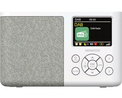 Kenwood CR-M33DAB DAB+ Radio - Interne accu - Wit