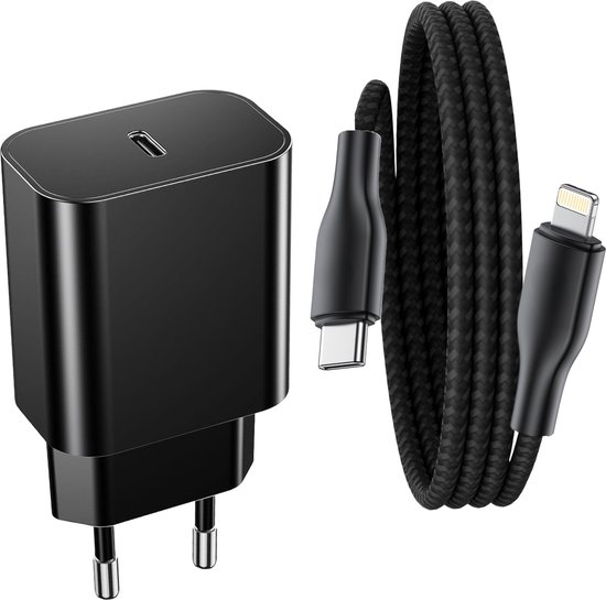 Snellader Set geschikt voor iPad en iPhone - Oplader - 1 Meter