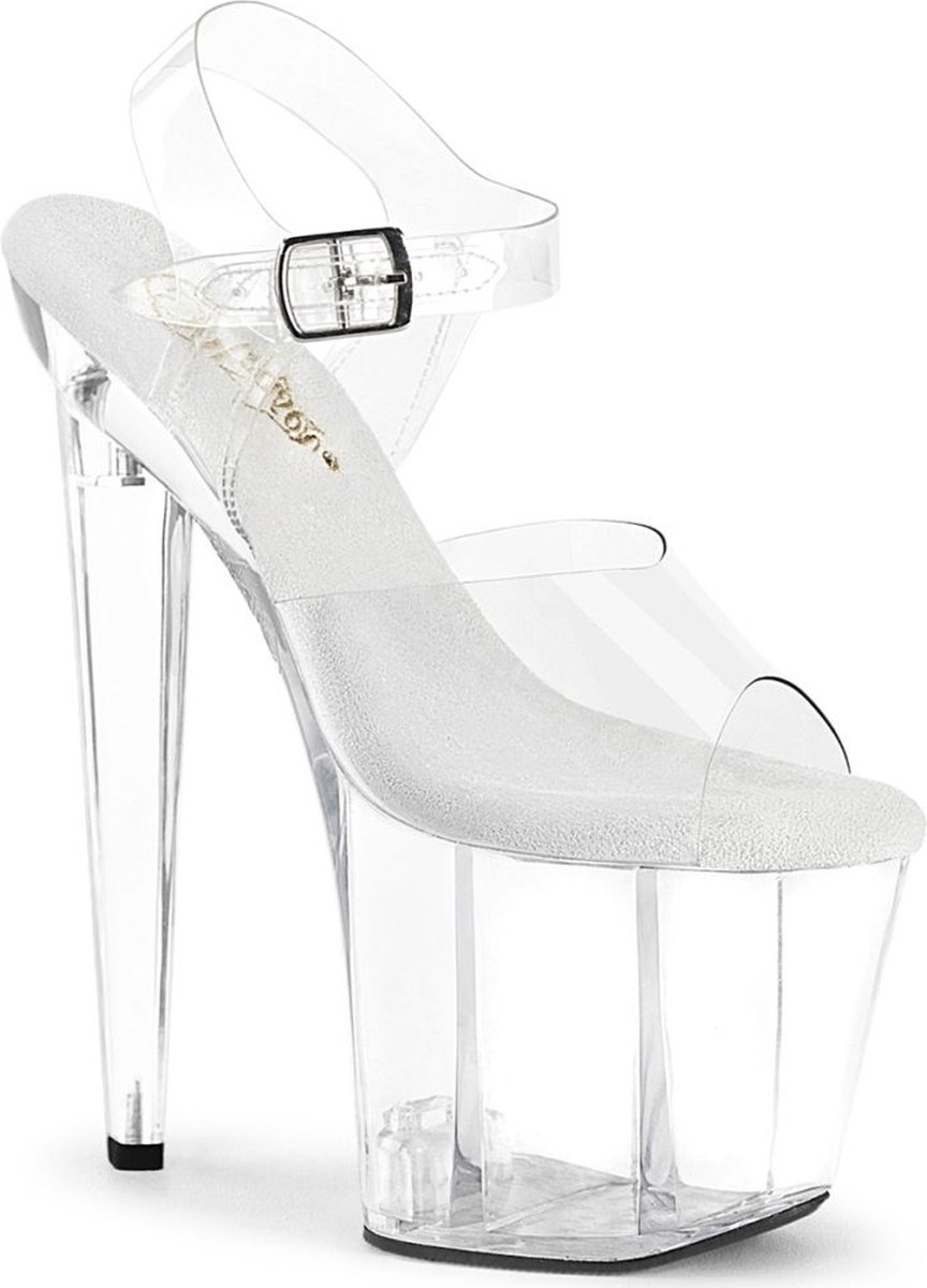 Pleaser RAZZLE-808 Sandaal met enkelband 36 Shoes Transparant