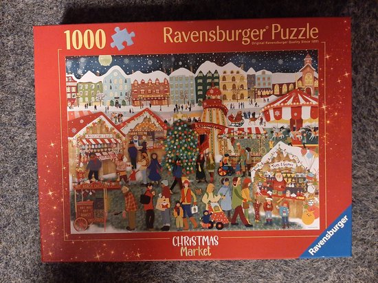 Ravensburger kerstmarkt legpuzzel 1000 stukjes - puzzel volwassenen.