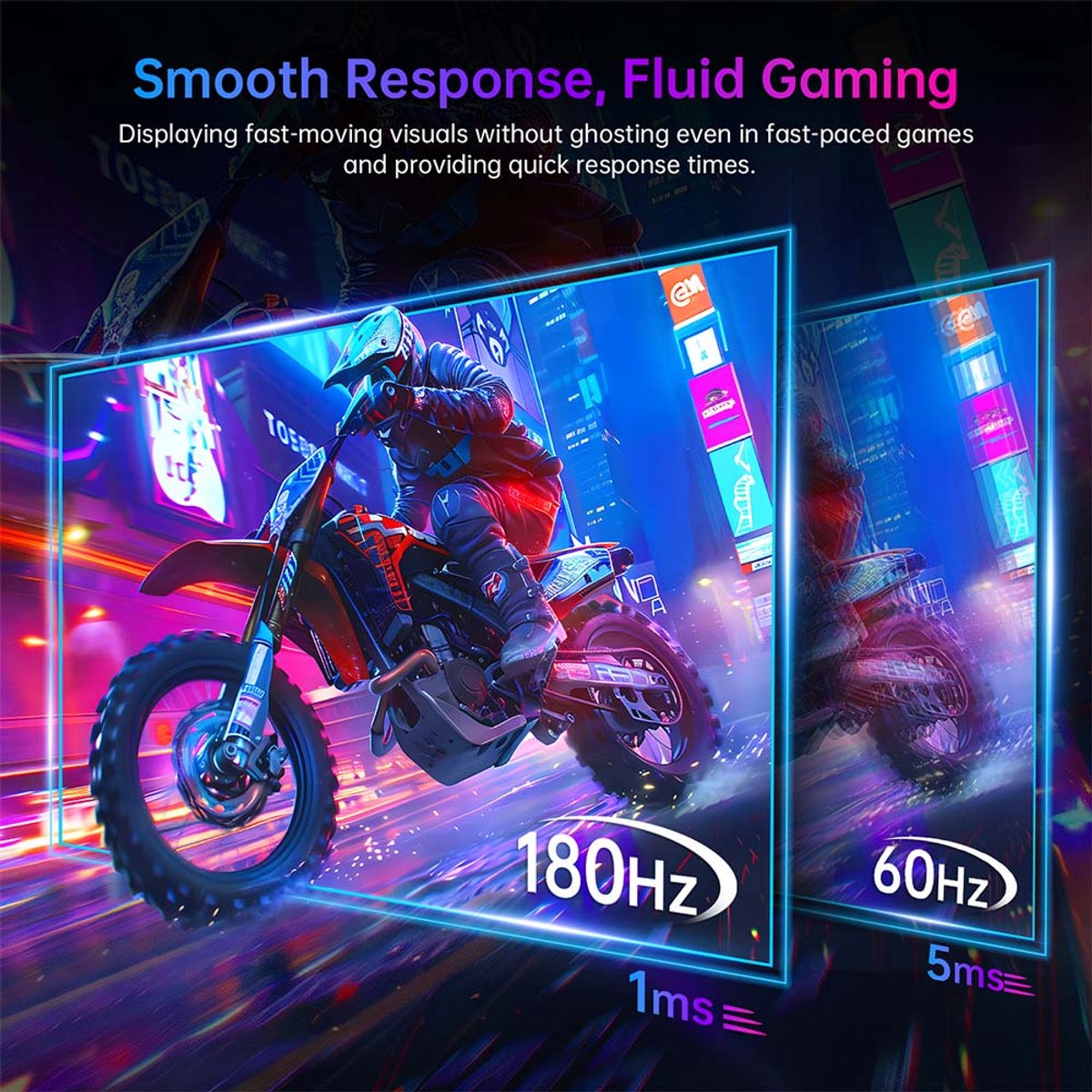 KTC H24F8 Gaming Monitor 23,8” Full HD 1920x1080 Fast IPS 180Hz 1ms HDR10 FreeSync Low Blue Light - Afbeelding 5