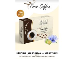 Dr Life Esthetic - Form Detox Coffee | 150 Gram | Form ve detoks kahvesi | 1 Maand Kuur | Met L-Carnitine & Chichoreibloem | Hindiba Kahvesi | 30 Sachets / 30 Zakjes