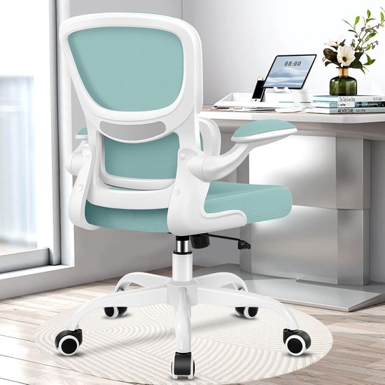 TRANKIELO® - Ergonomische Kantoorstoel met Opklapbare Armleuningen en ...