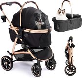 YITAHOME Wandelwagen Voor Kleine Tot Middelgrote Honden, 4 Wielige Hondenkinderwagen Met Opbergmand Opvouwbare Reiswagen Huisdieren Bekerhouder En Opbergmand Grijs 3039433512 YITAHOME Wandelwagen Voor Kleine Tot Middelgrote Honden, 4 Wielige Hondenkinderwagen Met Opbergmand Opvouwbare Reiswagen Huisdieren Bekerhouder En Opbergmand Grijs 3039433512