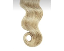 LUXEXTEND Weave Hair Extensions #613 | Human hair Blond | Haar Extensions | 30 cm - 100 gram | Remy Sorted & Double Drawn | Haarstuk | Extensions Haar | Extensions Human Hair | Echt Haar | Weave Hairextensions Bundels | Weft Haar | Haarverlenging