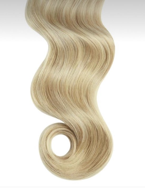 LUXEXTEND Weave Hair Extensions #613 | Human hair Blond | Haar Extensions | 30 cm - 100 gram | Remy Sorted & Double Drawn | Haarstuk | Extensions Haar | Extensions Human Hair | Echt Haar | Weave Hairextensions Bundels | Weft Haar | Haarverlenging